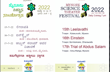 Mysore Science theater Festival 2022