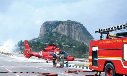 In A First For State, Gadkari’s Chopper Lands On Bengaluru-Mysuru NH 275