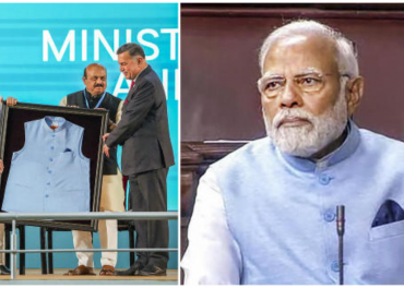 PM Modi wears jacket made from recycled plastic bottles