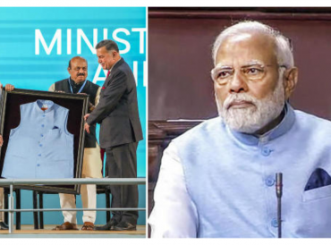 PM Modi wears jacket made from recycled plastic bottles